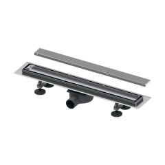 Комплект TECElinus для монтажа дренажного канала с основой для плитки “tile” и панелью “steel” 2 в 1 700 мм