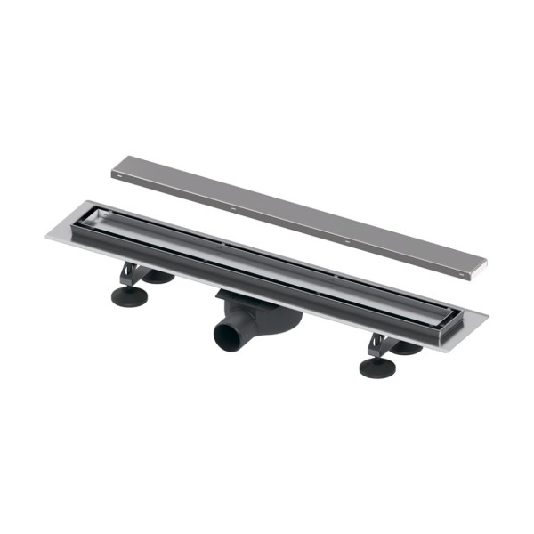 Комплект TECElinus для монтажа дренажного канала с основой для плитки “tile” и панелью “steel” 2 в 1 900 мм