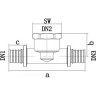 Тройник переходной с внутренней резьбой