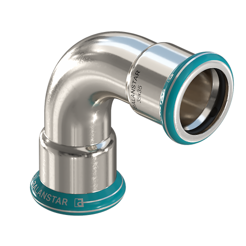 Пресс-отвод Balanstar Press Inox, S2302, 90° [ВПр-ВПр]