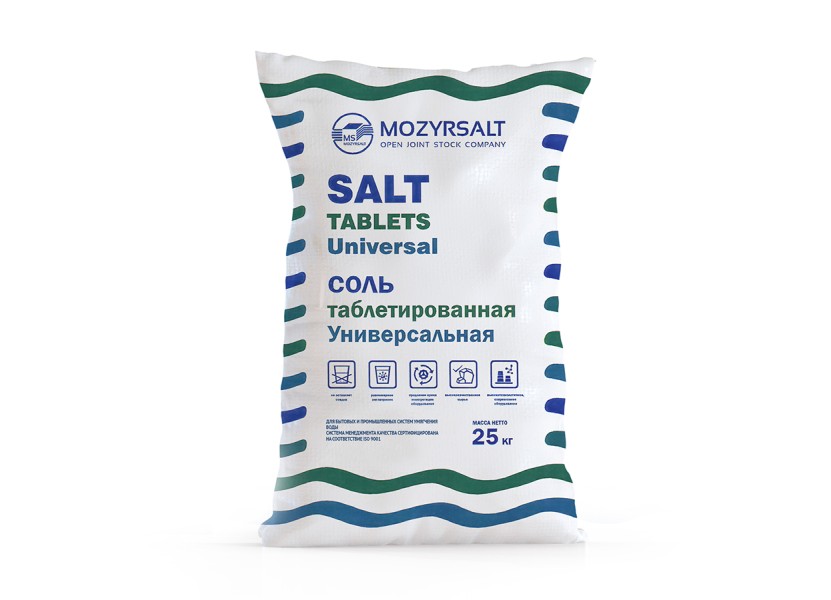 Универсальная таблетированная соль Мозырьсоль 25 кг