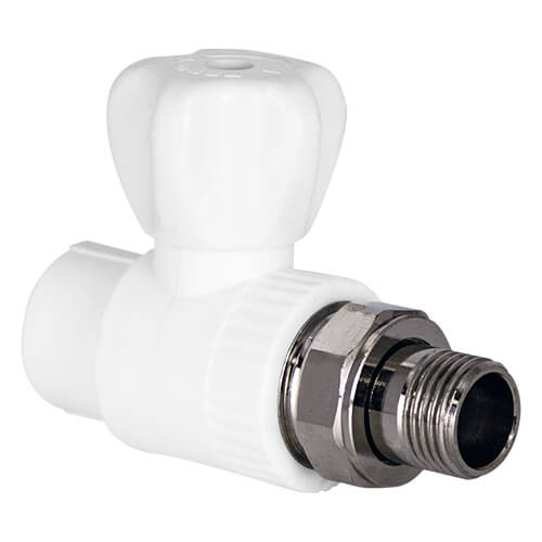 Кран шаровой для радиаторов прямой TEBO