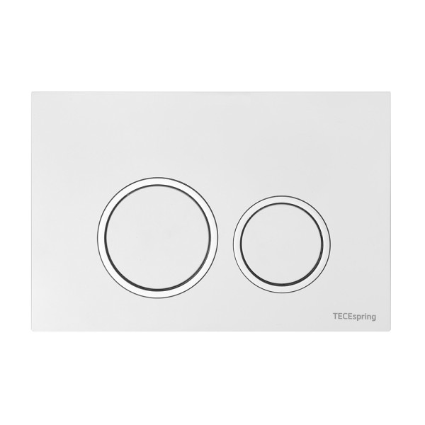 Комплект для установки подвесного унитаза: застенный модуль, панель смыва TECEspring, унитаз-биде TECEspring