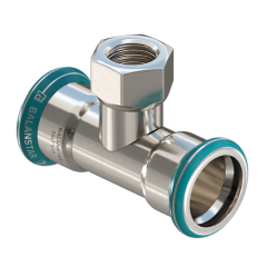 Пресс-тройник с резьбой Balanstar Press Inox, S2310, [ВПр-ВР-ВПр]