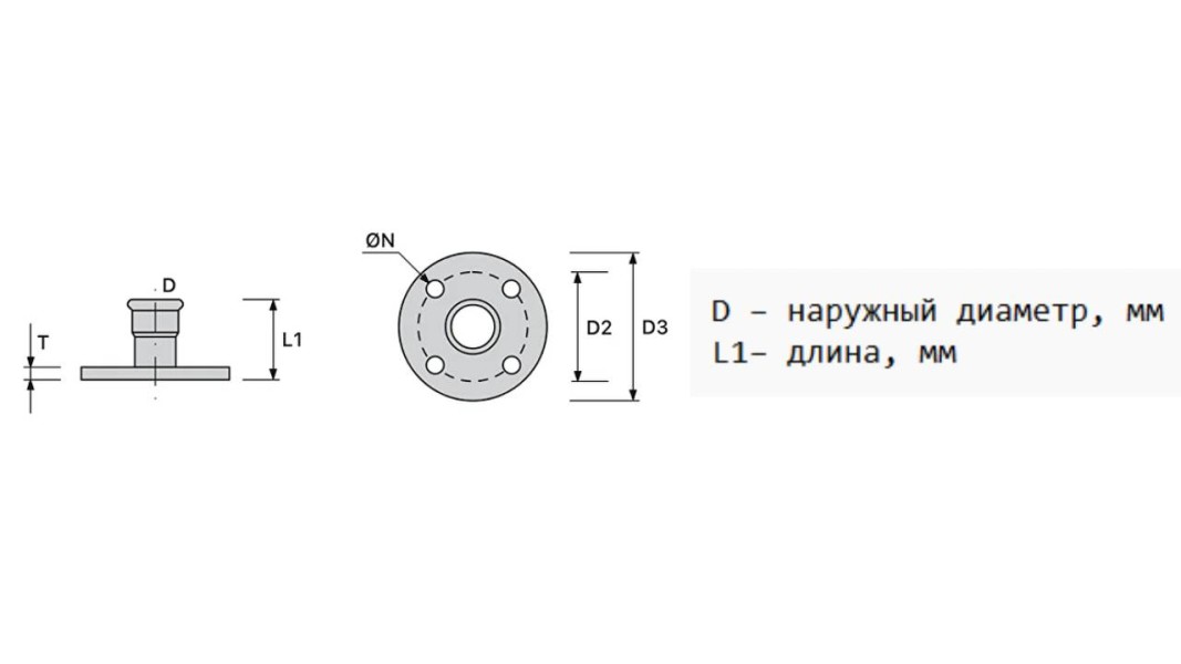  Пресс-фланец Balanstar Press Inox, S2320, PN10/16