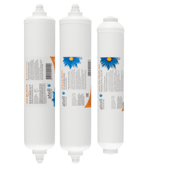 Набор картриджей atoll №206m STDA (префильтры/постфильтр для Compact A-450m, 475m, 4100m, Slim4200m)