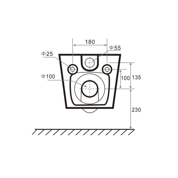 Комплект для установки подвесного унитаза: застенный модуль, панель смыва TECEspring SL, нержавеющая сталь, сатин, унитаз TECEspring R