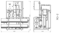 AWT RO-2/8040  - установка обратного осмоса с насосом (до  2 м3/ч )