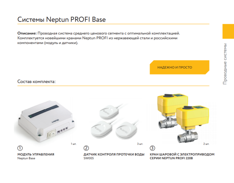 Система контроля протечки воды PROFI Base 