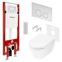 Комплекты из инсталляций, панелей смыва и унитазов-биде TECEspring