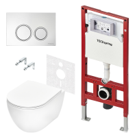 Комплекты из инсталляций, панелей смыва и унитазов TECEspring R